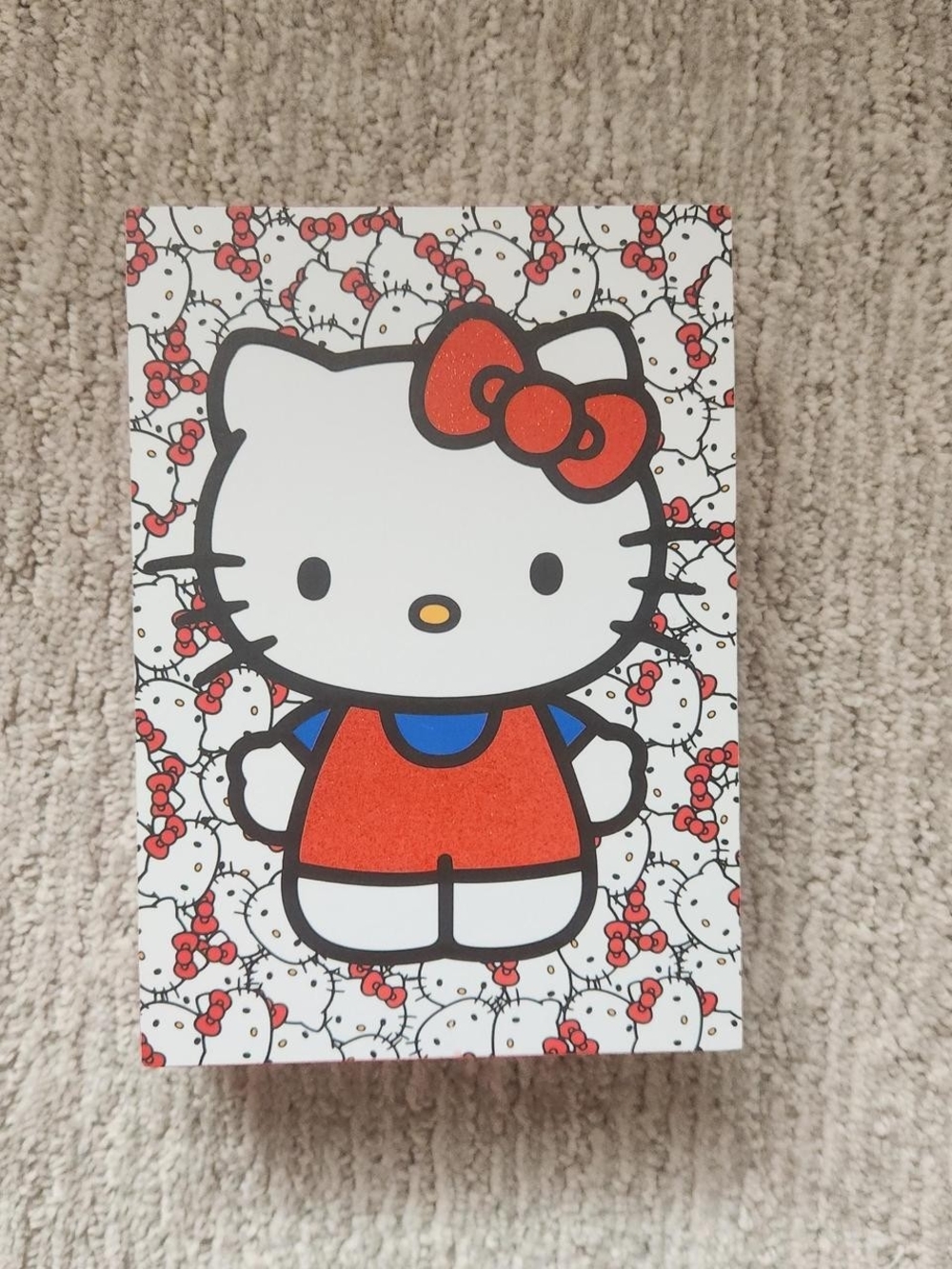 Hello Kitty Red and White Glitter Pop Art Print